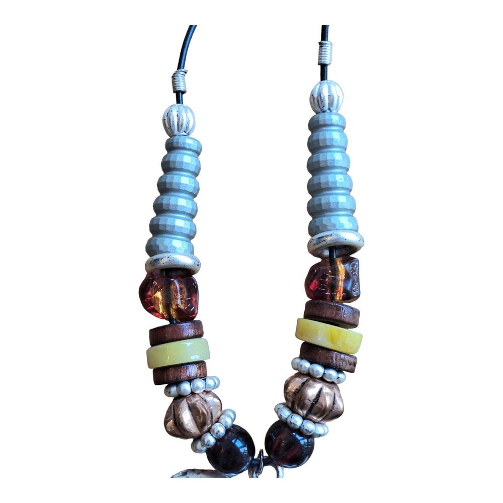 Elephant Head Statement Piece Necklace and Earrings Set Safari Bama Pride - Picture 5 of 12